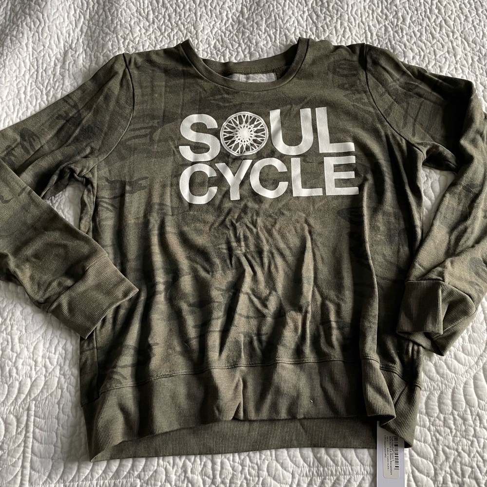 SoulCycle Camo Pullover- NWT